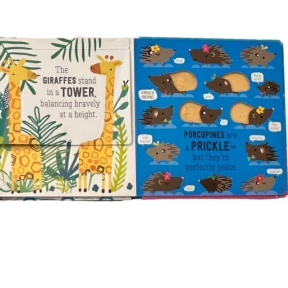 Bundle of 2 Baby Toddler Books - A School of Fish, Dinosaurs Peek Through Flaps - Picture 2 of 4